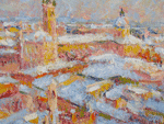 Neve sui tetti di Parma